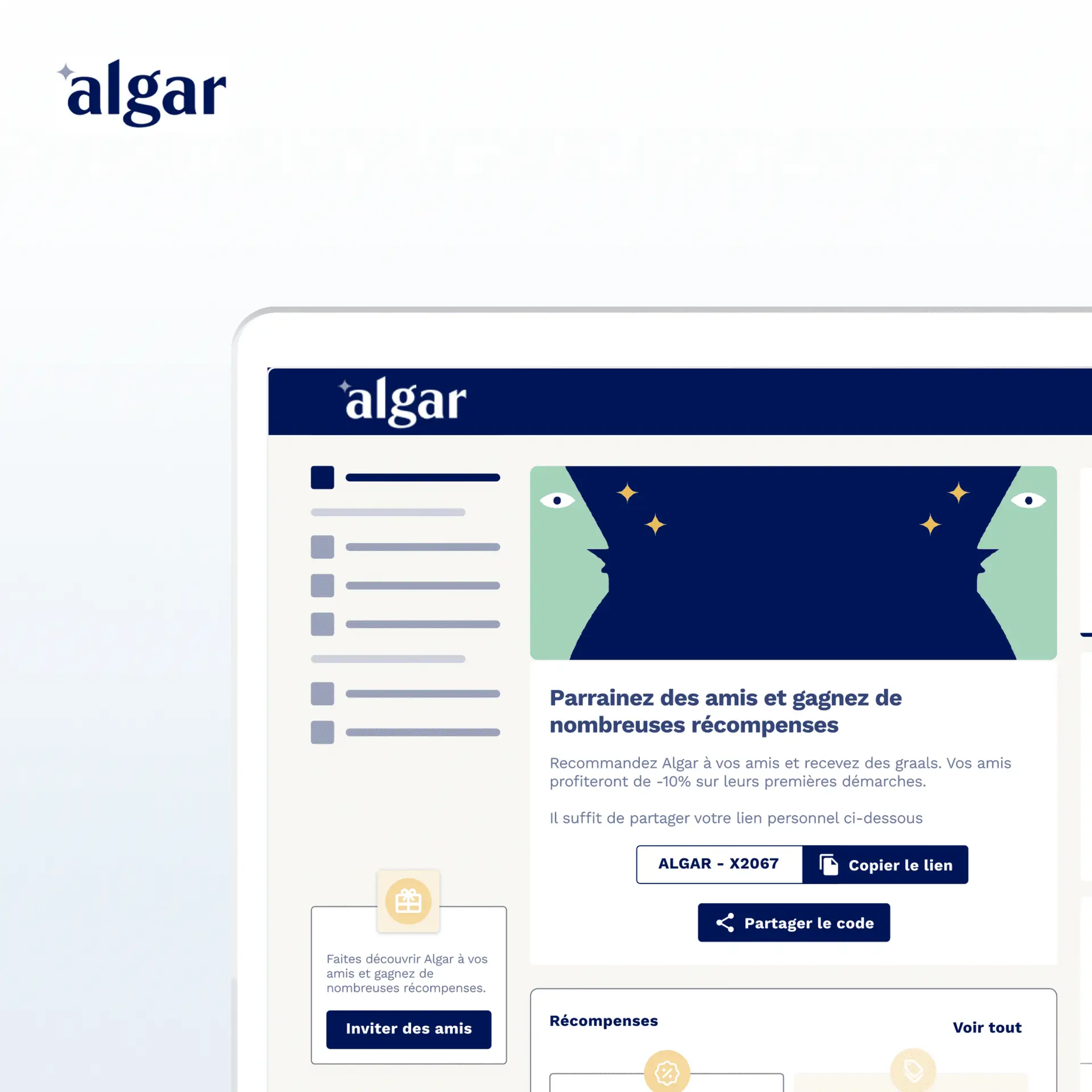 Ajout d’une fonctionnalité parrainage – Algar