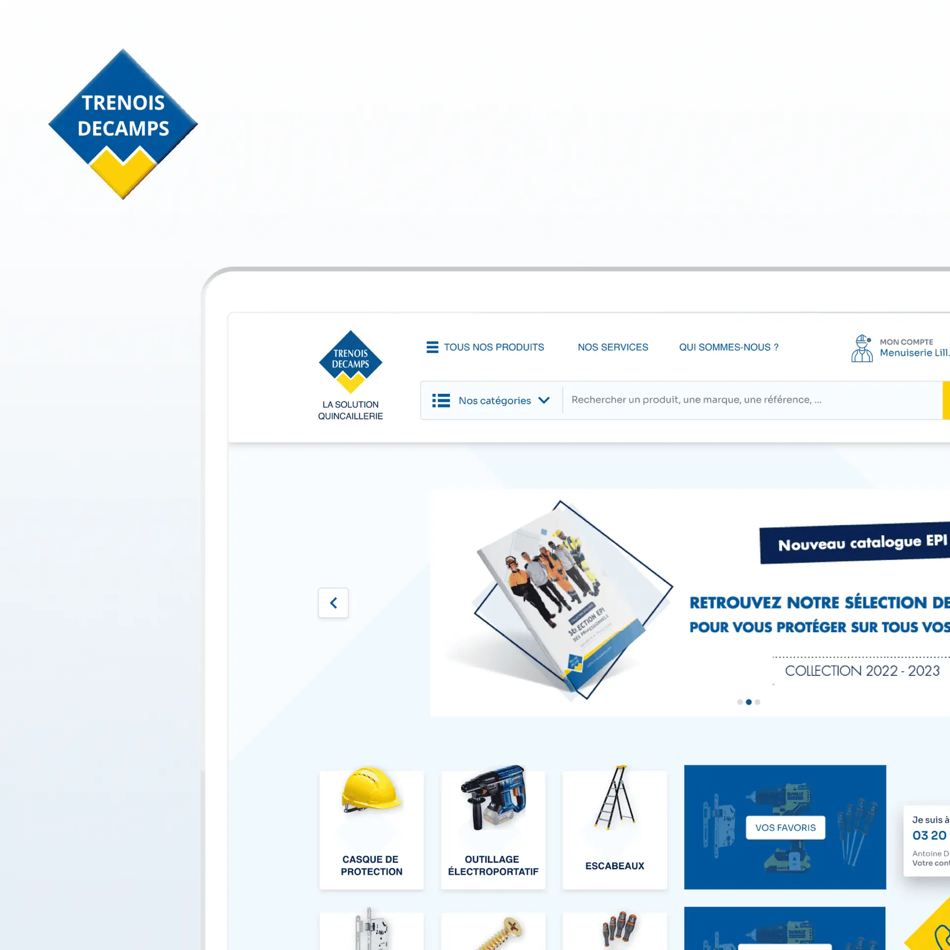 Refonte site e-commerce – Trenois Decamps